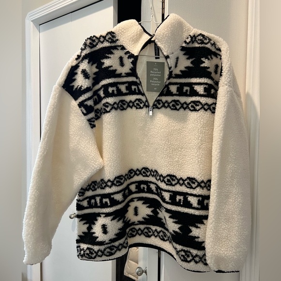 H&M Half-Zip Fleece Sherpa - Picture 1 of 3